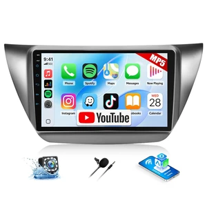 CAMECHO Car Stereo for Mitsubishi Lancer 2002-2007 with Wireless Apple CarPlay & Android Auto & YouTube, 9 Inch IPS Touchscreen Car Radio with Bluetooth, FM RDS, Mirror Link, Backup Camera CAMECHO Car Stereo for Mitsubishi Lancer 2002-2007 with Wireless Apple CarPlay & Android Auto & YouTube, 9 Inch IPS Touchscreen Car Radio with Bluetooth, FM RDS, Mirror Link, Backup Camera