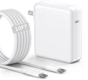 MacBook Pro Charger - 61W USB C Power Adapter with 10FT USB-C Braided Cable MacBook Pro Charger - 61W USB C Power Adapter with 10FT USB-C Braided Cable