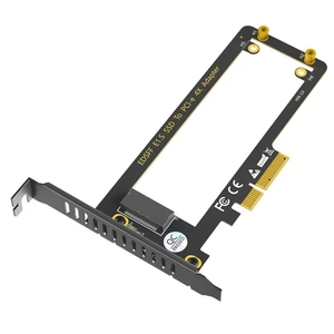 Mustpoint PCI-E 4.0 4X to NVMe Ruler 1U GEN-Z EDSFF 9.5mm 15mm 25mm Thickness Short SSD E1.S with Heat Sink PM9A3 PM9D3 P5801X Carrier Adapter Mustpoint PCI-E 4.0 4X to NVMe Ruler 1U GEN-Z EDSFF 9.5mm 15mm 25mm Thickness Short SSD E1.S with Heat Sink PM9A3 PM9D3 P5801X Carrier Adapter