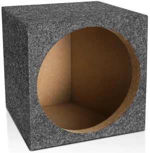 10" Car Subwoofer Box & Enclosure, Gray Carpet Unloaded Box, Vent Sub Box 10" Car Subwoofer Box & Enclosure, Gray Carpet Unloaded Box, Vent Sub Box