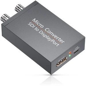 Eimpueia SDI to DisplayPort Converter with SDI Loopout, Embedded Audio Eimpueia SDI to DisplayPort Converter with SDI Loopout, Embedded Audio