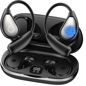 CGWSHZGD Open Ear Bluetooth 5.4 Wireless Earbuds, 72H Playtime with Secure Fit Ear Hooks, IPX7 Waterproof, ENC Noise Cancelling Mic, Touch Controls for Running & Workouts CGWSHZGD Open Ear Bluetooth 5.4 Wireless Earbuds, 72H Playtime with Secure Fit Ear Hooks, IPX7 Waterproof, ENC Noise Cancelling Mic, Touch Controls for Running & Workouts