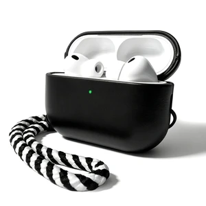 Melnkoc for AirPods Pro 3 Genuine Leather CaseAll-Round ShockproofMulti Leather, Frame+Hide Patented Dual LayerWireless Charging ReadyLED Visiblewith Lanyard (Black, Waxed Leather) Melnkoc for AirPods Pro 3 Genuine Leather CaseAll-Round ShockproofMulti Leather, Frame+Hide Patented Dual LayerWireless Charging ReadyLED Visiblewith Lanyard (Black, Waxed Leather)