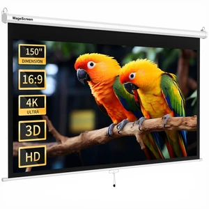 MageScreen 150" 16:9 Manual Projector Screen Pull Down MageScreen 150" 16:9 Manual Projector Screen Pull Down