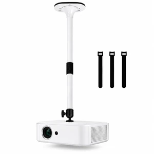 Universal Projector Ceiling Mount, Adjustable Height, Supports up to 15lbs Universal Projector Ceiling Mount, Adjustable Height, Supports up to 15lbs