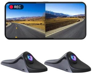 YUZTTHL 6.25 Inch HD 1920 * 1080P Car Blind Spot Camera and Display System with Touch Screen and 2-Way Split Screen, Side Way Camera Mounting System (Black) YUZTTHL 6.25 Inch HD 1920 * 1080P Car Blind Spot Camera and Display System with Touch Screen and 2-Way Split Screen, Side Way Camera Mounting System (Black)