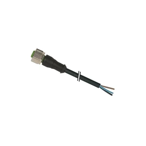 MURR ELEKTRONIK 7000-12221-6140500 PVC 4X0.34, CORDSET, 5-METER, BLACK, UL/CSA, M12 FEMALE 0 with CABLE MURR ELEKTRONIK 7000-12221-6140500 PVC 4X0.34, CORDSET, 5-METER, BLACK, UL/CSA, M12 FEMALE 0 with CABLE
