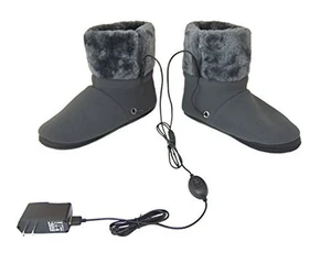 ObboMed MF-2305M Far Infrared Carbon Fiber Heated Foot Warmer/Boots/Slippers, USB 5V 10W Auto Off, Size M: (fits Foot up to 41) ObboMed MF-2305M Far Infrared Carbon Fiber Heated Foot Warmer/Boots/Slippers, USB 5V 10W Auto Off, Size M: (fits Foot up to 41)