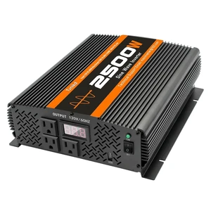 TVNIKD 2500W Inverter Pure sine Wave RV Inverter Power Inverter 12V to 110 for Car Truck semi Truck Vehicles TVNIKD 2500W Inverter Pure sine Wave RV Inverter Power Inverter 12V to 110 for Car Truck semi Truck Vehicles