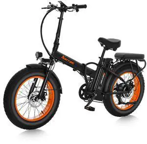 Fat Tire Folding Electric Bike, 48V & 624Wh Lithium Removable Battery, Peak 1100W Brushless Motor, Max Speed 28Mph, M5 Large LCD Display, Suspension, Step-Over/Thru Frame