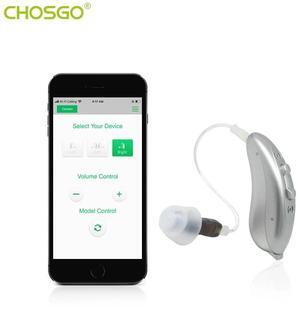 CHOSGO V03B Bluetooth Hearing Aids For Adults with Smartphone App Control, RIC OTC Hearing Aids For Seniors (Right)
