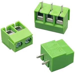 Arborix Screw Terminal Block PCB Connectors Circuit Board Connectors Mount Screw Terminal Assortment Kit 90 pcs UL Listed for Breadboard Terminal and Audino 0.5 mm 2 Pin 3 Pin Green
