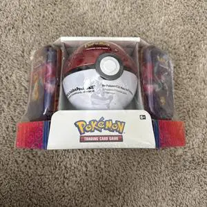 Pokemon - Poke Ball Tin + 2 Kanto Power Mini Tins - Poke Ball - Miscellaneous Cards & Products