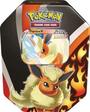 Pokemon TCG:  Eevee Evolutions Tin [Flareon V] - Miscellaneous Cards & Products