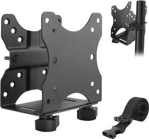 Adjustable Thin Client Mini PC Mount  Under Desk, Wall, Pole, or VESA Monitor Stand  Fits Mac Mini, Small CPUs, Thin Clients, Docking Stations  Holds 11 lbs