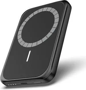 Magnetic Phone Charger 10000mAh, 15W Wireless Portable Phone Charger, 20W USB C Fast Charging Magnetic Battery Pack for iPhone 16/15/14/13/12 Series-Black