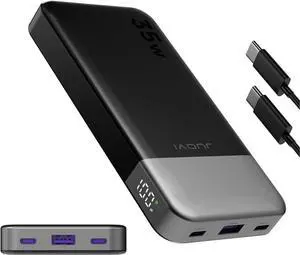 Power Bank 10000mAh, 35W Portable Charger,Fast Charging Portable Battery Pack with PD 3.0 & QC 4.0, USB C Portable Power Bank for iPhone 15 14 13 Series, Galaxy, Tablet, Switch, and MoreBlack