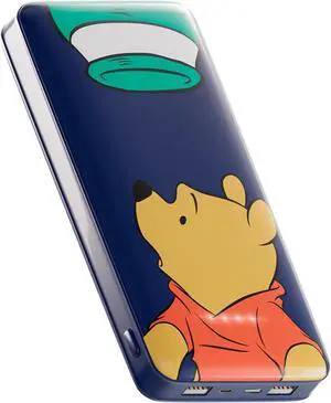 Disney Winnie The Pooh 10,000Mah Power Bank- Universally Compatible Portable Phone Charger Battery Pack w/USB Charging Port - Classic Winnie The Pooh Gifts for Women, Men, Teens and Kids