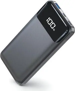 LILIO Portable Charger, 20000mAh Power Bank with Digital Display, 20W Fast Charging Battery Pack with USB C/USB A Output, Cell Phone Charger for iPhone 15/14 Samsung Pixel AirPods and More