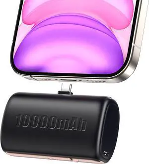 10000 mAh Mini Portable Charger Power Bank Upgraded Large Capacity USB C Fast Charging LCD Display Compatible with iPhone 16/15 Series/Android Samsung Moto LG etc