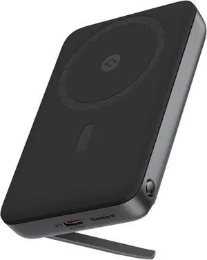 Magnetic Power Bank, 10000mAh 30W USB-C Compact Wireless Portable Charger Foldable Stand Fast Charging Compatible with Magsafe, Portable Charger Power Bank for iPhone 16/15/14/13/12 Series
