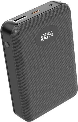 12000mAh Battery Pack for Heated Vest-5V/7.4V Rechargeable Power Bank with LED Display and DC/USB Output for Heated Jacket, Hoodie and Pants,Fast Charging Powerbank Compatible with iPhone iPad Samsung