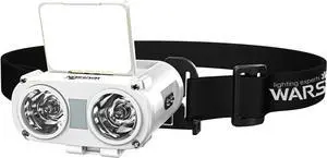 WARSUN Rechargeable Fishing Headlamp  800 Lumens LED Headlight with 90° Adjustable COB Panel, Motion Sensor, 5 Modes, Ideal for Night Fishing, Camping, Hiking, Emergency