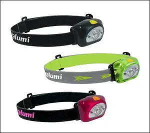 LED Headlamp, Spark, with Advanced Aspherical LED Lens, Brightest LED with140 Lumens Output, Energy Saving Design, 3 Packs