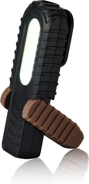 Spec Ops Tools 2-in-1 Rechargeable LED Work Light + Flashlight, 15-4 Lumens, Waterproof, Magnetic Base with Hook, 3 Light Modes, 3percent Donated to Veterans, SPEC-FLASHT