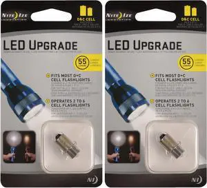 Nite Ize LED Upgrade Fits C + D Cell Flashlights (2-Pack) Nite Ize LED Upgrade Fits C + D Cell Flashlights (2-Pack)