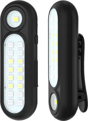 Running Lights for Runners, Rechargeable Clip On Flashlight for Runners Safety Light for Walking at Night, Portable Hands Free Flashlight for Walking Dog, LED Work Light Warning Flashing Camping(2Pcs)