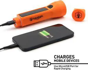 Journey Seeker 300 Solar LED Waterproof Flashlight and Charger, Orange