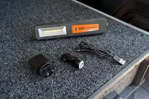 ARB ADVENTURE LIGHT 600 LUMEN RECHARGABLE FLASHLIGHT, HEAVY DUTY LED LANTERN WORK LAMP, WITH HOOKS AND STRONG MAGNETS (10500060A)