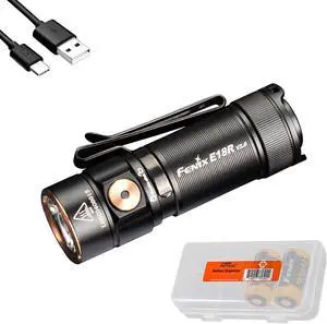 Fenix E18R V2.0 1200 Lumens EDC USB-C Rechargeable Flashlight with 2X ARB-L16 and a Lumentac Organizer