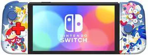 HORI Nintendo Switch Split Pad Compact (Sonic the Hedgehog Edition) Ergonomic Controller for Handheld Mode - Officially Licensed by Nintendo and SEGA