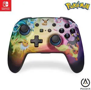 PowerA Enhanced Wireless Controller for Nintendo Switch/Switch 2 / Switch Lite/OLED Model - Eevee Evolutions - Gamepad, game controller, Officially Licensed