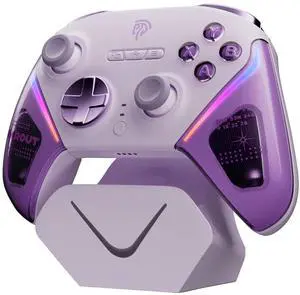 EasySMX D10 PC Controller - Elite Wireless Bluetooth Pro Controller with TMR Joystick, Dual-Mode Triggers & Full Mechanical Buttons, 1000Hz Polling Rate, RGB Lighting for PC/Switch/Android/iOS