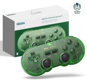 8Bitdo SN30 Pro Switch Wireless Bluetooth Game Controller Gamepad (Hall Effect Joystick Update) for Switch Steam Mac PC Android Windows MacOS (Green)