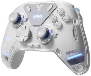 FLYDIGI APEX 4 Wireless PC Controller Forceflex Joystick Forceadapt Trigger 1000Hz Report Rate Full-Color LCD Display 1500mAh Battery Stereo Vibration PC/Switch/Switch2/TV/Android/Laptop