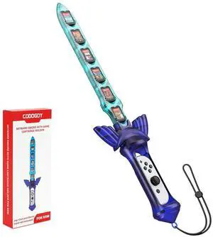 Switch Sword Accessory, CODOGOY Skyward Sword Accessories Compatible with Switch Sports Chambara (Swordplay)/Legend of Zelda: Tears of the Kingdom/Skyward Sword HD,Game Card Storage Function(1 Pack)