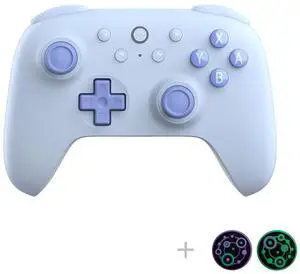 8Bitdo Ultimate 2C Hall Effect Joysticks Bluetooth Controller with Remappable L4/R4 Bumpers, 6-axis Motion Control, Rumble Vibration and Turbo Function for Switch/Switch 2 (Blue)