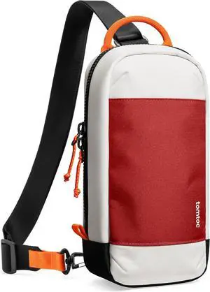 tomtoc Sling Crossbody Bag for Nintendo Switch 2, Protective Travel Chest Carrying Gaming Pouch with 8 Game Cartridges Slots