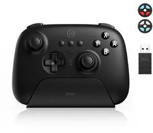 8Bitdo Ultimate Bluetooth Controller with Charging Dock for Switch and Windows, Black