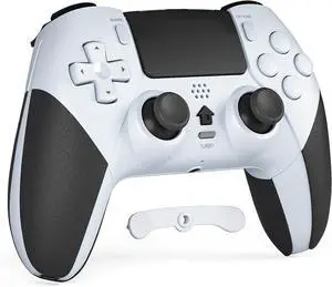 CHEREEKI Wireless Controller for PS4 with 2 Macro Buttons, 3.5mm Audio and Turbo Function, 6-Axis Motion Control, Dual Vibration, Gamepad Joystick for PS-4, Compatible with PS-4, Slim, Pro