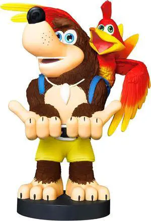 Exquisite Gaming: Rare: Banjo-Kazooie - Original Mobile Phone & Gaming Controller Holder, Device Stand, Cable Guys, Licensed Figure Small