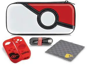 PDP Gaming Pokemon Poke Ball Starter Kit | Travel Case, Joy Con Controllers, Power Cable: Pokemon - Nintendo Switch