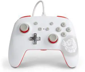 PowerA Enhanced Wired Controller for Nintendo Switch - Mario White