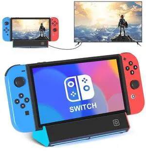 Switch Dock, TV Dock Station for Switch/Switch OLEDwith 4K@60Hz HDMI Output/Type C Port/USB 3.0 Port for Nintendo Switch DockIncompatible with Nintendo Switch 2