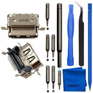 PAOBTEIY 2 Pack HDMI Port Replacement for xbox one S With 10-in-1 Kits
