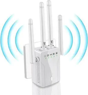 WiFi Extender Signal Booster for Home: Internet Repeater Long Range Covers Up to 45+ Devices and 8470 Sq.ft for Apartment Basement Office House